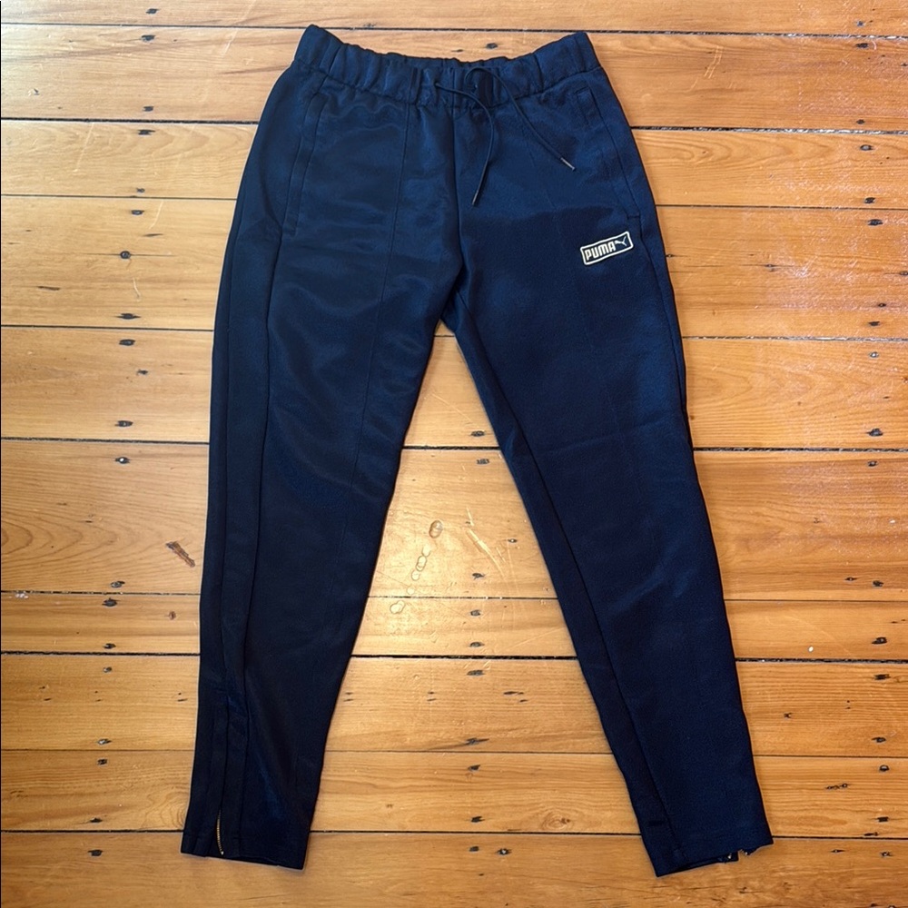PUMA Men's Black Zip Jogger Pants